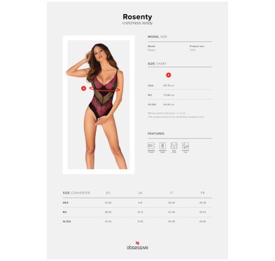 Rosenty body otwarte   XS/S